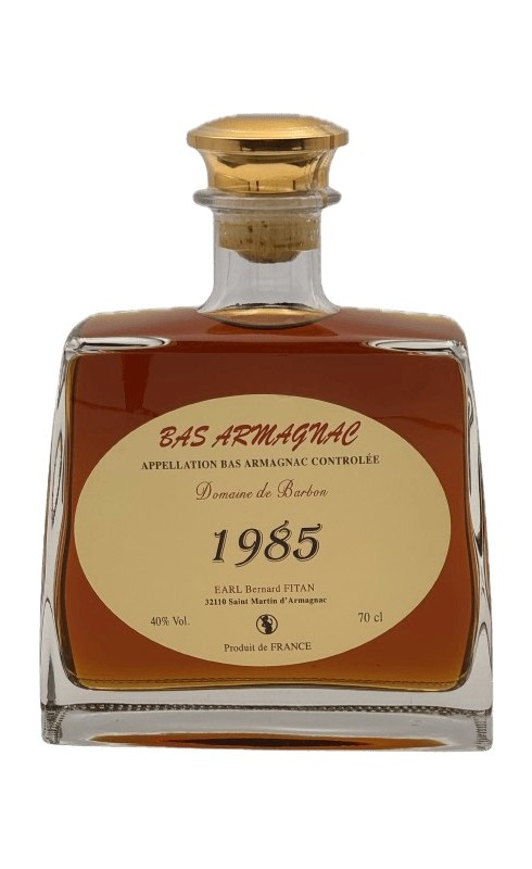 DOMAINE DE BARBON BAS-ARMAGNAC 1985 DOMAINE DE BARBON BAS-ARMAGNAC 1985