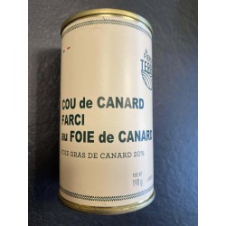 FIERS DE NOS TERRES CONSERVE COU CANARD FARCI FOIE GRAS 190G