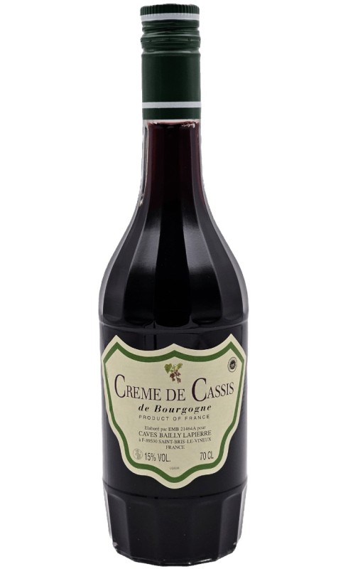 BAILLY LAPIERRE CREME DE CASSIS DE BOURGOGNE LIQUEUR 15% BAILLY LAPIERRE CREME DE CASSIS DE BOURGOGNE LIQUEUR 15%