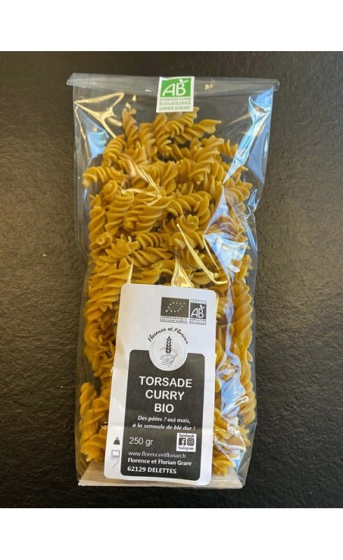 LES SAVEURS DU MOULIN "TORSADE CURRY" BIO 250GR