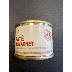 FIERS DE NOS TERRES PATE DE MAGRET DE CANARD CONFIT 70G