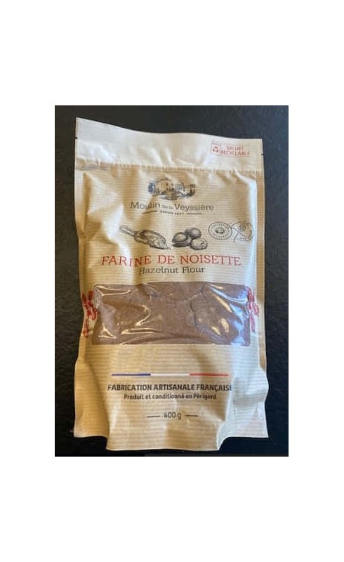 MOULIN DE LA VEYSSIERE - FARINE DE NOISETTE 400G MOULIN DE LA VEYSSIERE - FARINE DE NOISETTE 400G
