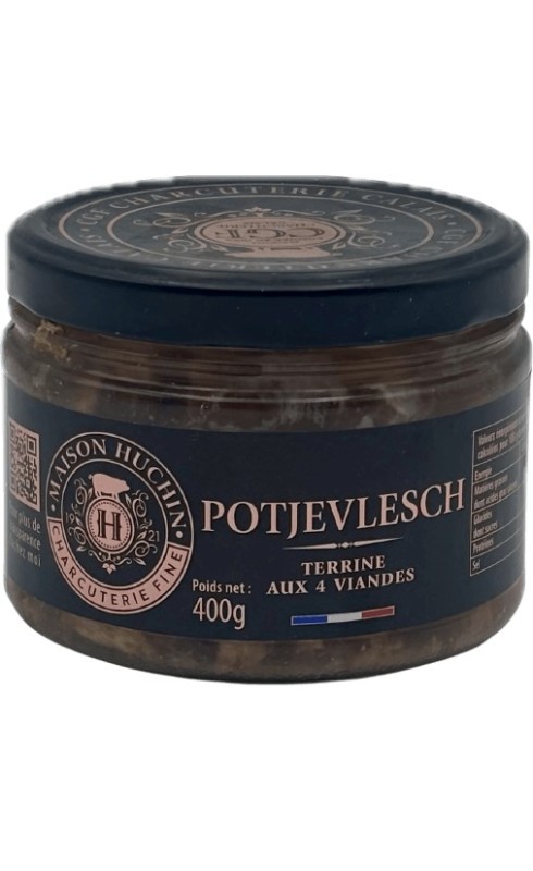 MAISON HUCHIN POTJEVLEESCH AUX 4 VIANDES 400G MAISON HUCHIN POTJEVLEESCH AUX 4 VIANDES 400G