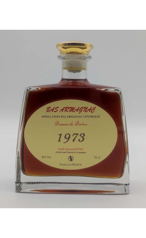 DOMAINE DE BARBON BAS-ARMAGNAC 1973 DOMAINE DE BARBON BAS-ARMAGNAC 1973