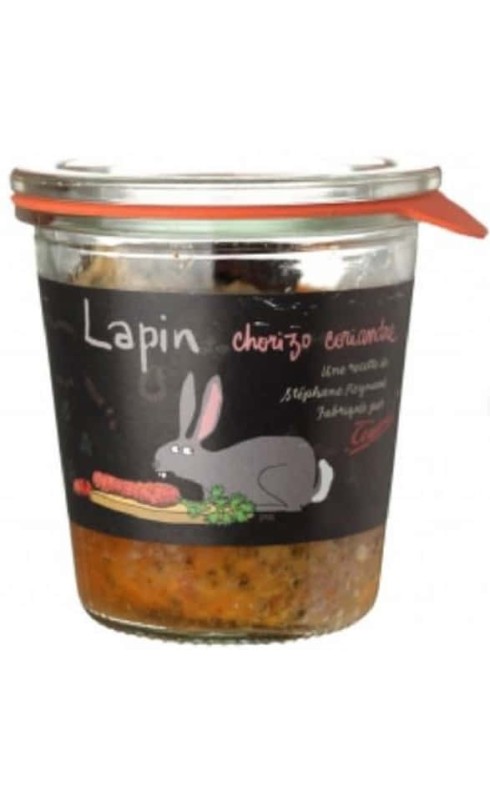 MAISON TEYSSIER TERRINE LAPIN-CHORIZO-CORIANDRE 200G (RECETTE DE STEPHANE REYNAUD) MAISON TEYSSIER TERRINE LAPIN-CHORIZO-CORIANDRE 200G (RECETTE DE STEPHANE REYNAUD)