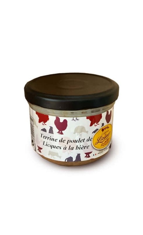 LES CUISINES DE LICQUES - TERRINE DE POULET A LA BIERE 200G