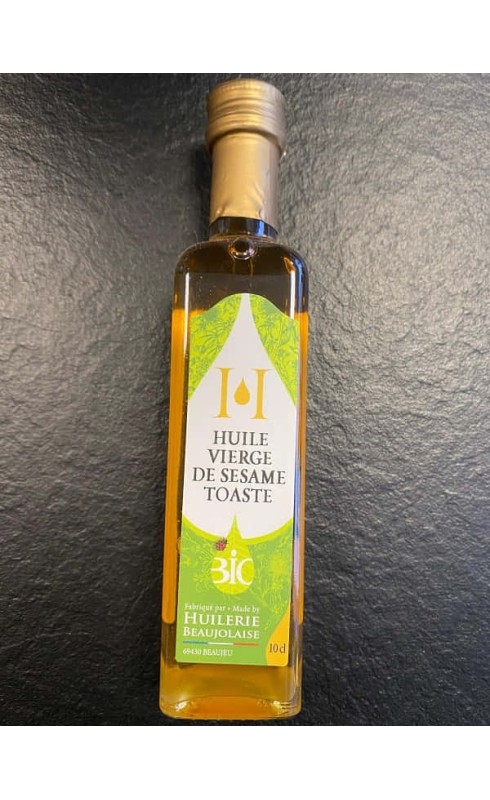 L'HUILERIE BEAUJOLAISE - HUILE VIERGE DE SESAME TOASTE 10CL L'HUILERIE BEAUJOLAISE - HUILE VIERGE DE SESAME TOASTE 10CL