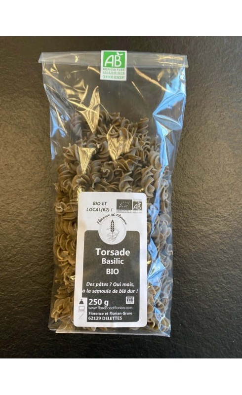 LES SAVEURS DU MOULIN "TORSADE BASILIC" BIO 250GR LES SAVEURS DU MOULIN "TORSADE BASILIC" BIO 250GR