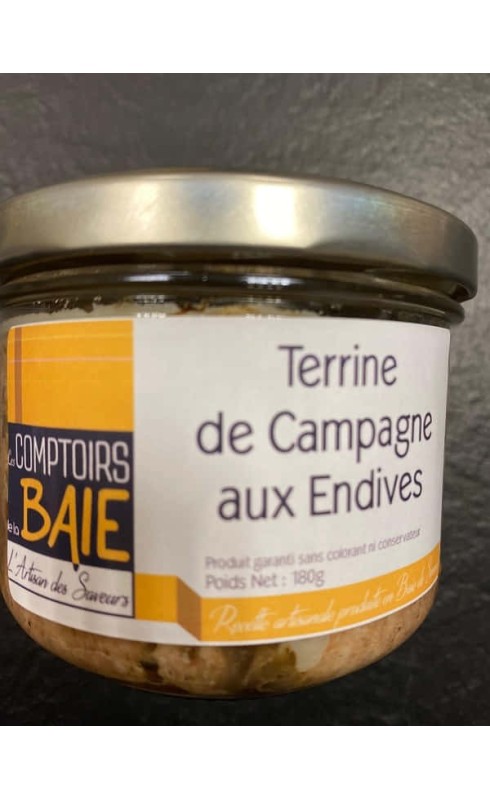 AU COIN GOUTEUX - TERRINE DE CAMPAGNE AUX ENDIVES 180G