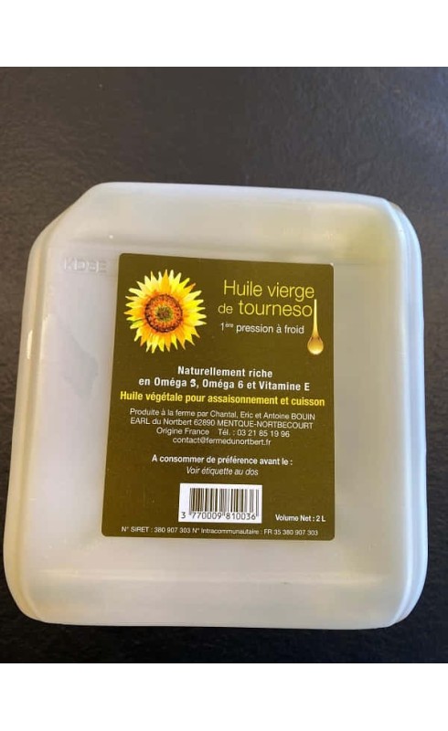 HUILE DE TOURNESOL DE MENTQUE-NORBECOURT 2L HUILE DE TOURNESOL DE MENTQUE-NORBECOURT 2L