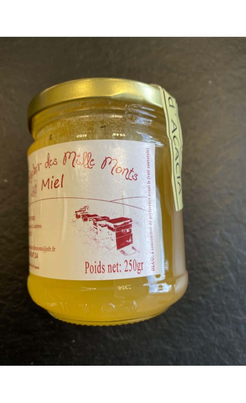 LE RUCHER DES MILLE MONTS MIEL D'ACACIA 250G LE RUCHER DES MILLE MONTS MIEL D'ACACIA 250G