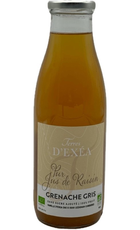 TERRES D'EXEA PUR JUS DE RAISINS GRIS GRENACHE GRIS TERRES D'EXEA PUR JUS DE RAISINS GRIS GRENACHE GRIS