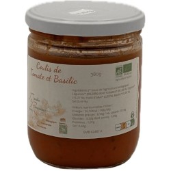 LE JARDIN ROMANESCO COULIS DE TOMATE ET BASILIC BIO 380G