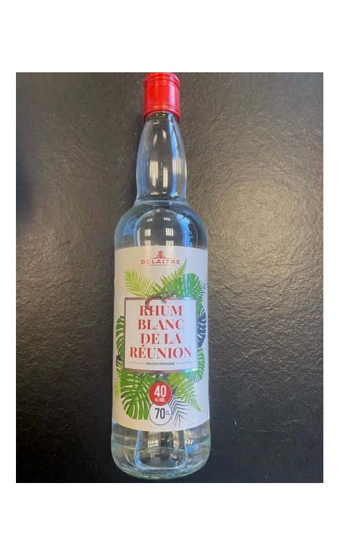DELAITRE RHUM BLANC DE LA REUNION