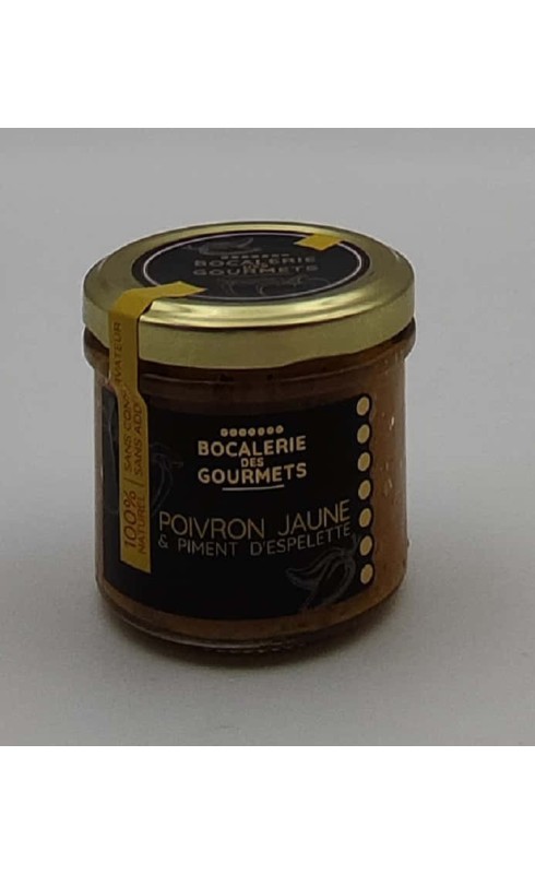 BOCALERIE DES GOURMETS POIVRON PIMENT ESPELETTE 110G BOCALERIE DES GOURMETS POIVRON PIMENT ESPELETTE 110G