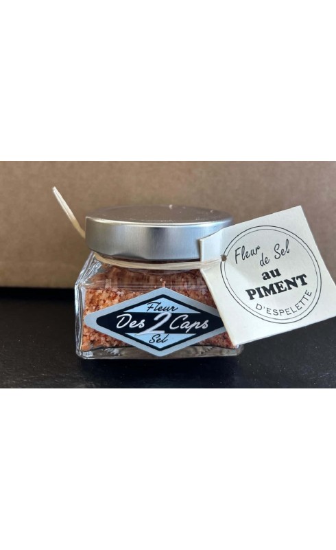 FLEUR DES 2 CAPS FLEUR DE SEL PIMENT D'ESPELETTE 75G FLEUR DES 2 CAPS FLEUR DE SEL PIMENT D'ESPELETTE 75G