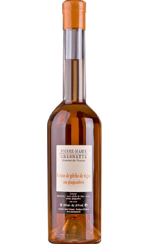 DOMAINES CHERMETTE - CREME DE PECHE DE VIGNE AU GINGEMBRE DOMAINES CHERMETTE - CREME DE PECHE DE VIGNE AU GINGEMBRE