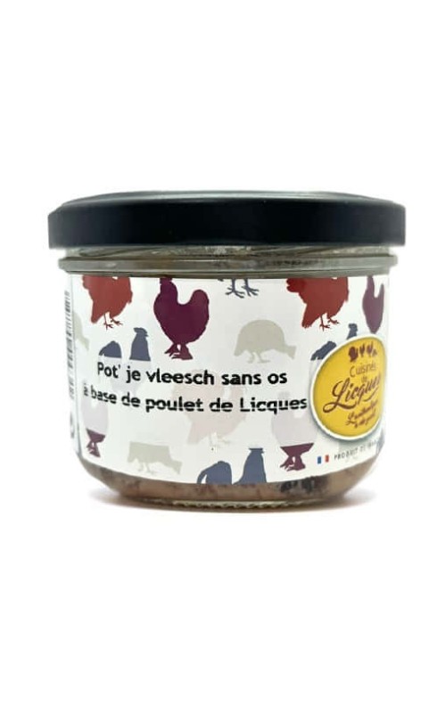 LES CUISINES DE LICQUES - POT'JE VLEESCH SANS OS 400G LES CUISINES DE LICQUES - POT'JE VLEESCH SANS OS 400G