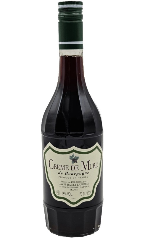 BAILLY LAPIERRE CREME DE MURE DE BOURGOGNE LIQUEUR 18% BAILLY LAPIERRE CREME DE MURE DE BOURGOGNE LIQUEUR 18%