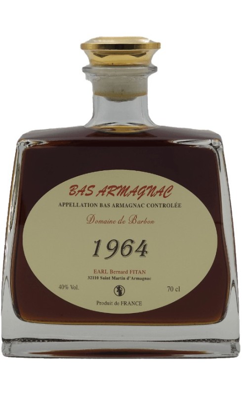 DOMAINE DE BARBON BAS-ARMAGNAC 1964