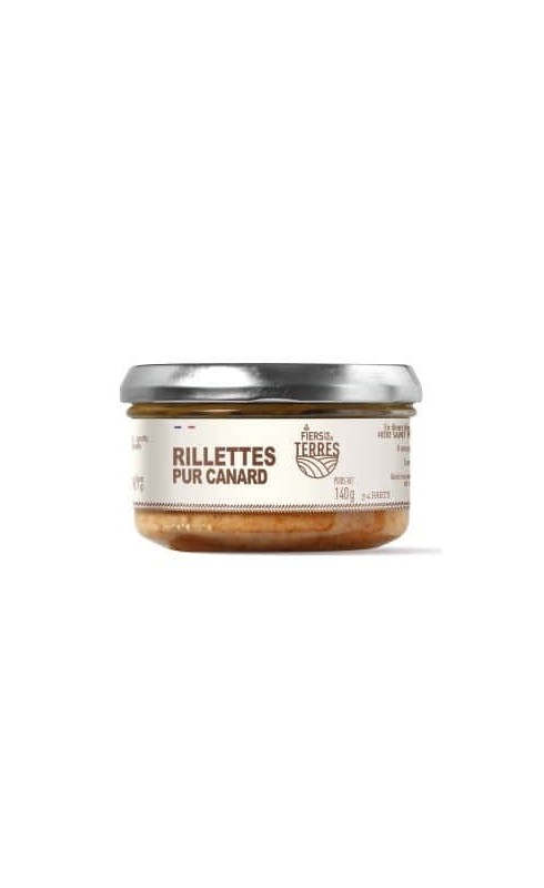 FIERS DE NOS TERRES RILLETTES PUR CANARD 140G FIERS DE NOS TERRES RILLETTES PUR CANARD 140G