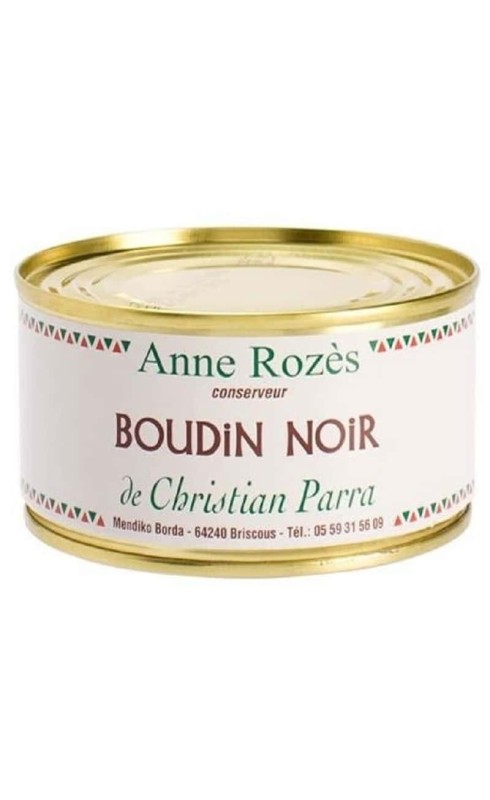 ANNE ROZES BOUDIN NOIR DE CHRISTIAN PARRA CONSERVE 200G ANNE ROZES BOUDIN NOIR DE CHRISTIAN PARRA CONSERVE 200G