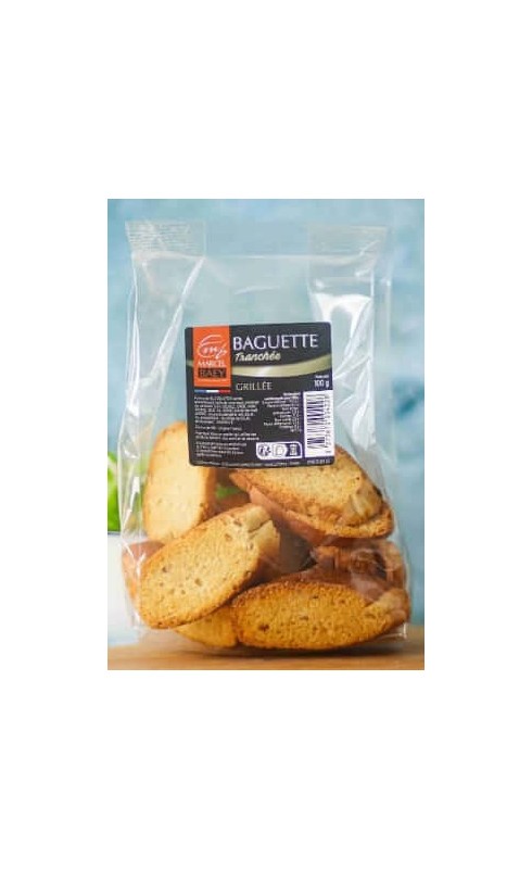 MARCEL BAEY BAGUETTES TRANCHEES GRILLEES 100G MARCEL BAEY BAGUETTES TRANCHEES GRILLEES 100G