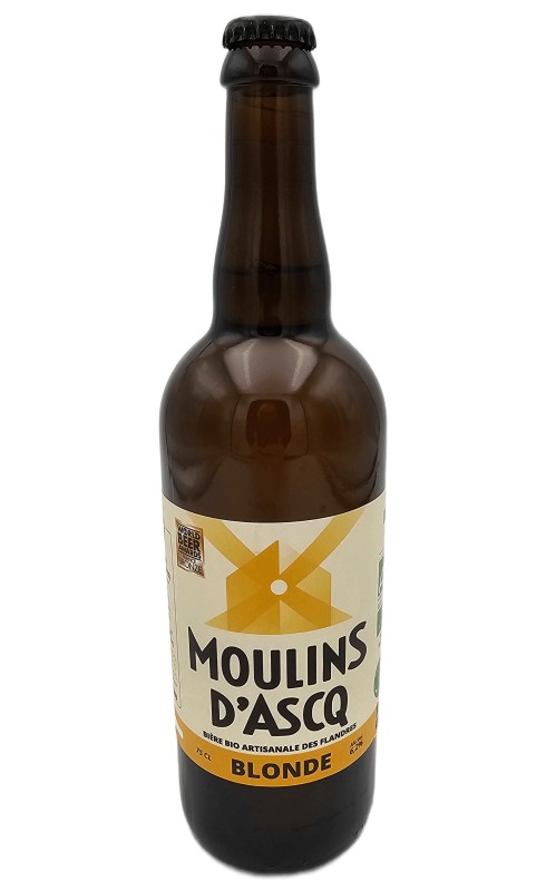 BRASSERIE BIO MOULINS D'ASCQ BLONDE BIO 6.2°