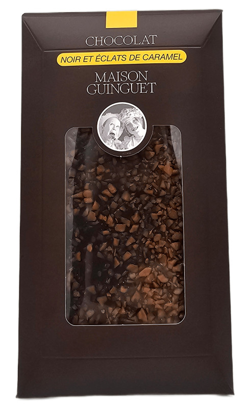 Maison Guinguet "Tablette Eclats de Caramel Chocolat Noir" - MAISON GUINGUET