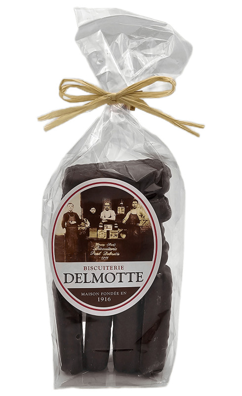 SPECULOOS FOURRES ENROBES DELMOTTE SACHET 200G - MAISON CHUQUES