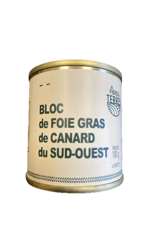 Fiers de Nos Terres Conserve Bloc Foie Gras de Canard - FIERS DE NOS TERRES