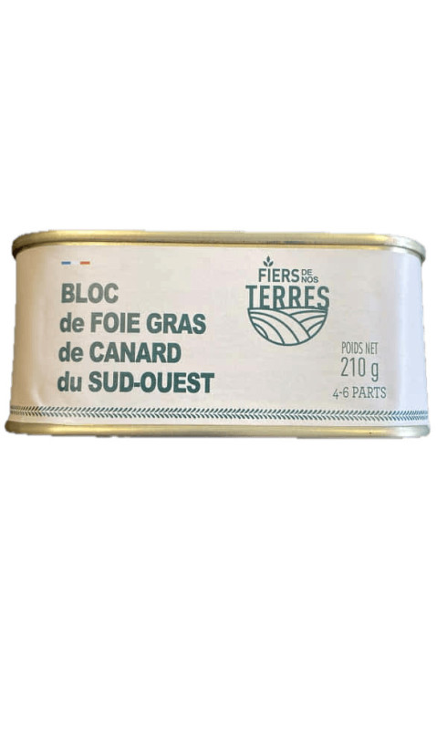 Fiers de Nos Terres Conserve Bloc Foie Gras de Canard - FIERS DE NOS TERRES