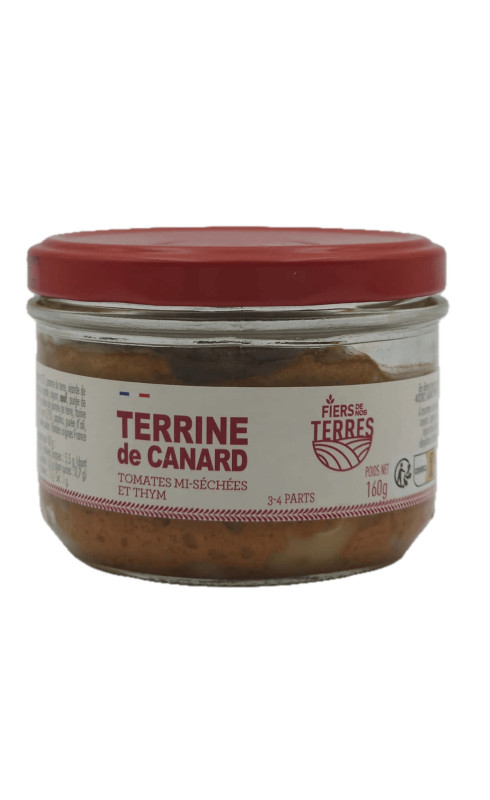 Fiers de Nos Terres Terrine de Canard Tomates et Thym - FIERS DE NOS TERRES