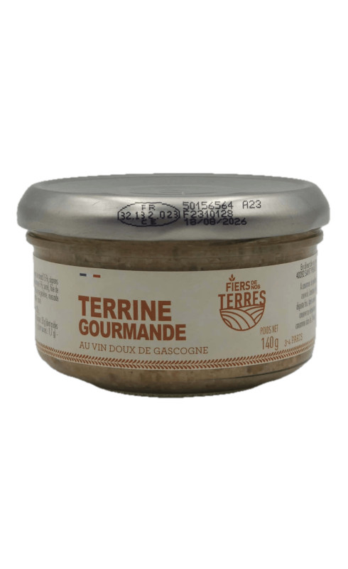 Fiers de Nos Terres Terrine Gourmande Vin Dx Gascogne - FIERS DE NOS TERRES