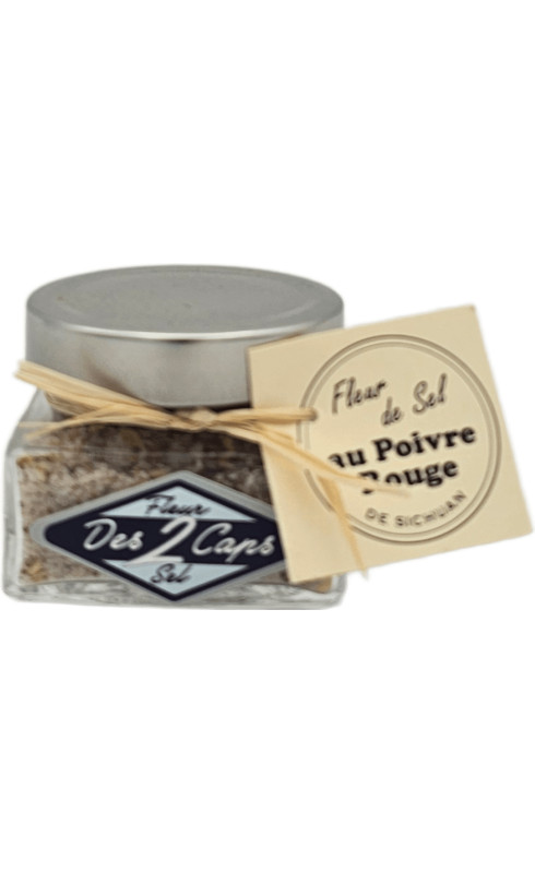 Fleur des 2 Caps Fleur de Sel au Poivre Rouge de Sichuan - FLEUR DE SEL DES 2 CAPS