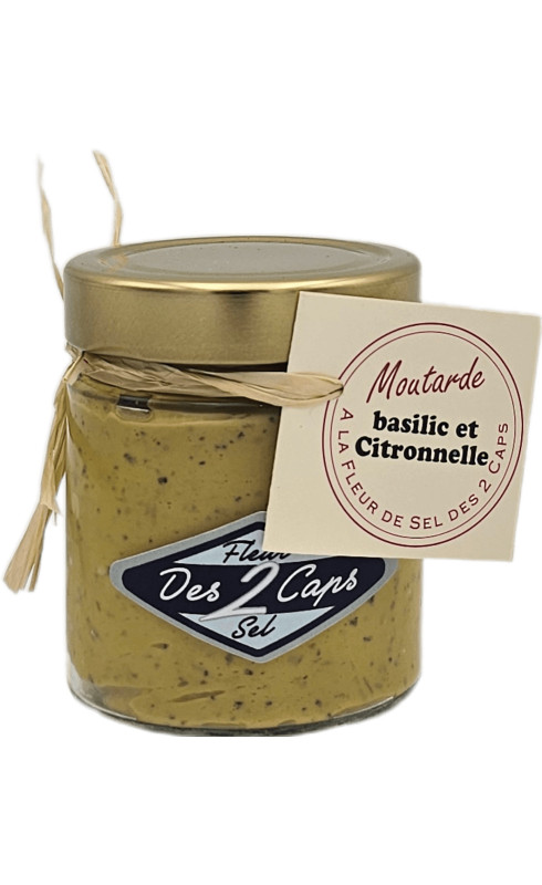 Fleur des 2 Caps Moutarde Basilic Citronnelle - FLEUR DE SEL DES 2 CAPS