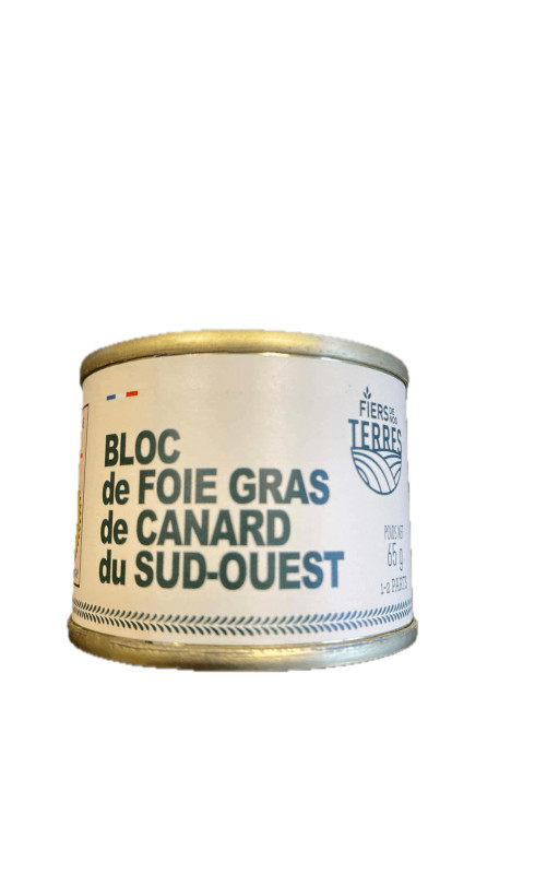 Fiers de Nos Terres Conserve Bloc Foie Gras de Canard - FIERS DE NOS TERRES
