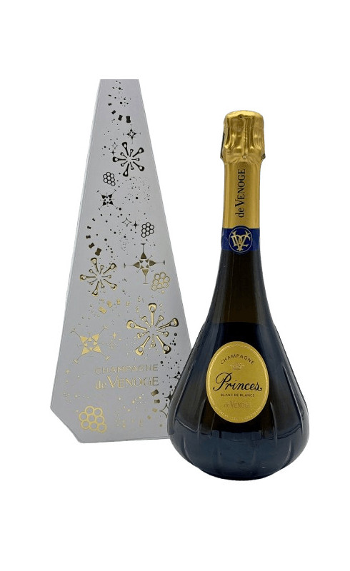 champagne Champagne de Venoge "Princes Carafe Blanc de Blancs" en Coffret Winter Champagne Blanc