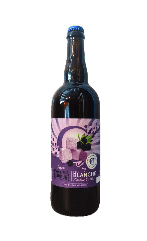 bière Abbaye de Clairmarais Blanche Cuvee Ephemere Facon Monsieur Guimauve Cassis - BRASSERIE DE L’ABBAYE DE CLAIRMARAIS