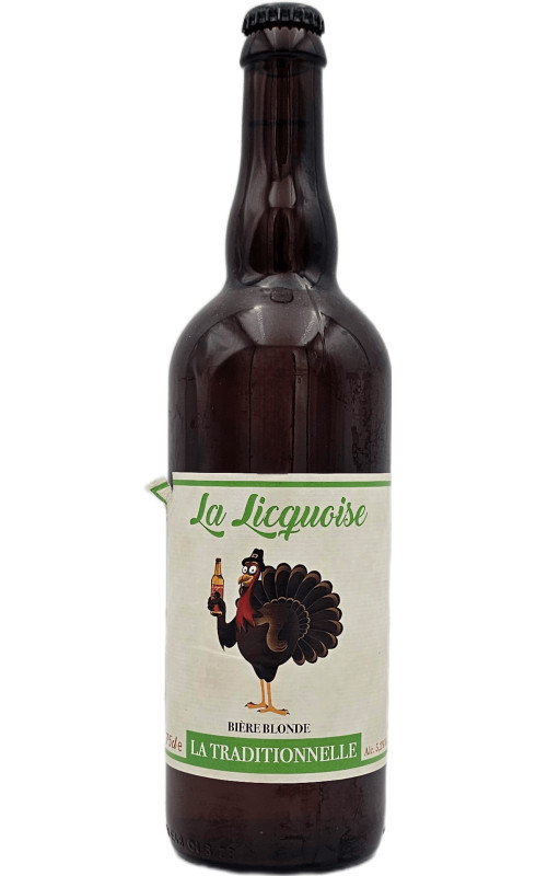 bière La Licquoise la Traditionnelle Verte Blonde 5,2° - BRASSERIE LA LICQUOISE