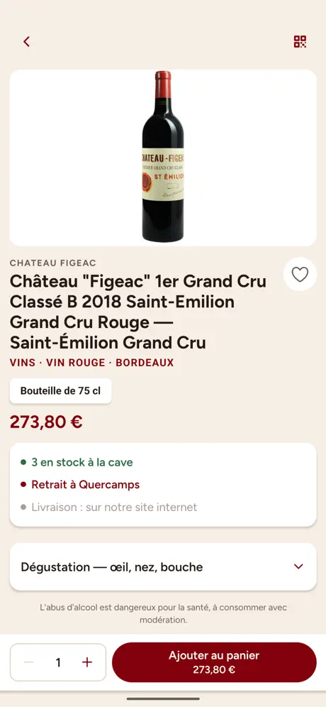 Écran des coups de cœur